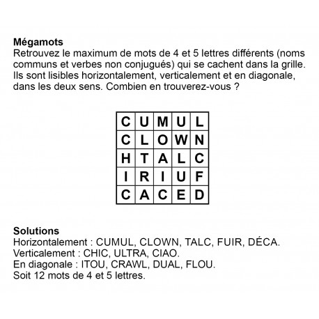 Mégamots 5x5 n° 3
