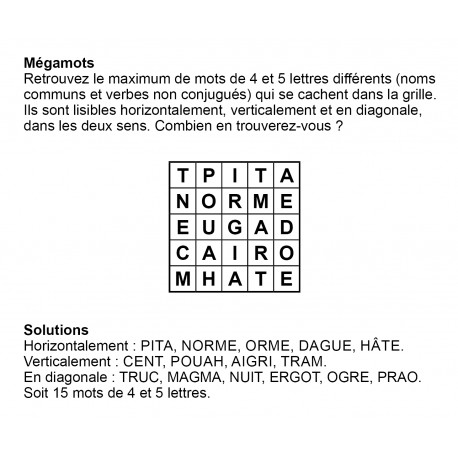 Mégamots 5x5 n° 4