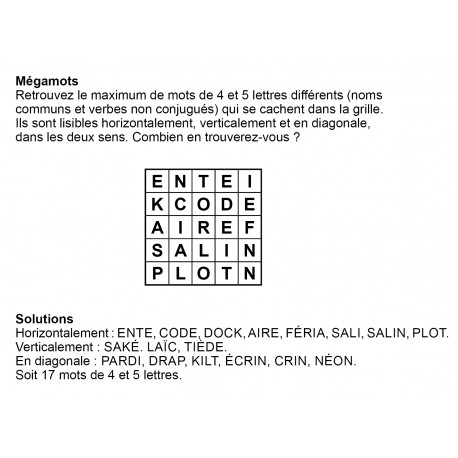 Mégamots 5x5 n° 7