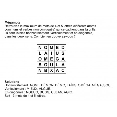 Mégamots 5x5 n° 8