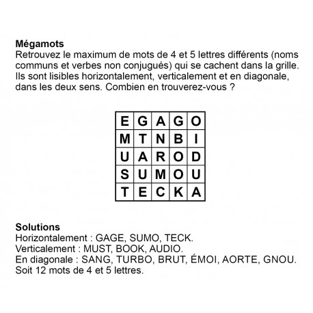 Mégamots 5x5 n° 9