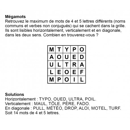 Mégamots 5x5 n° 11
