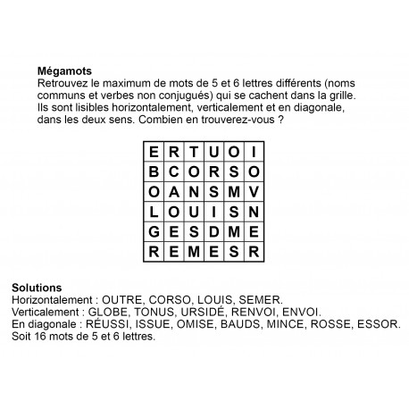 Mégamots 6x6 n° 2